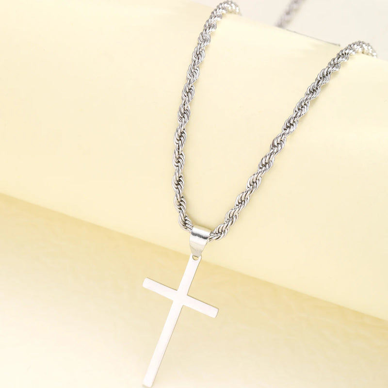 colar com crucifixo masculino